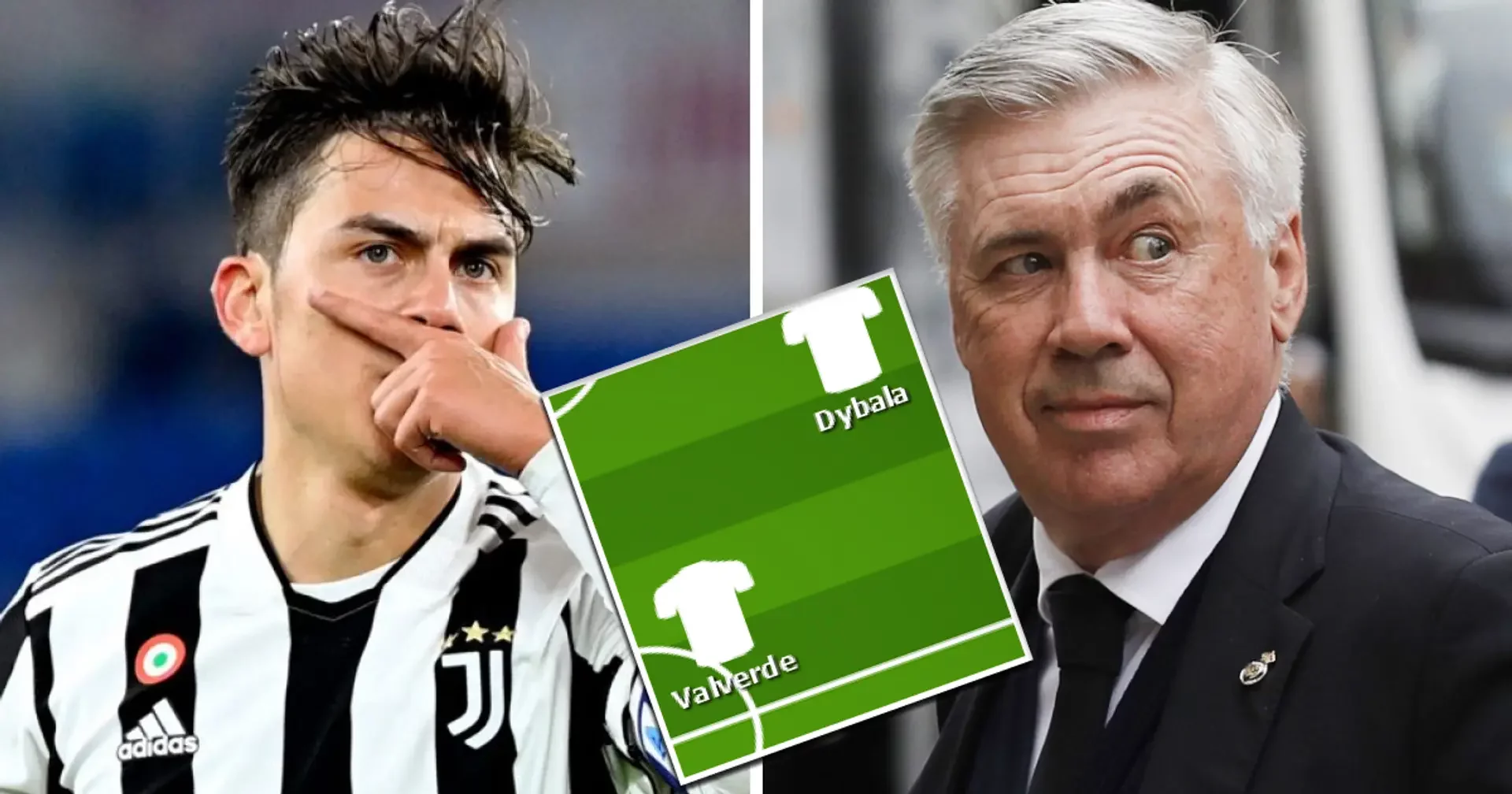 Клубы, Карло Анчелотти, Пауло Дибала, Реал Мадрид, Ювентус