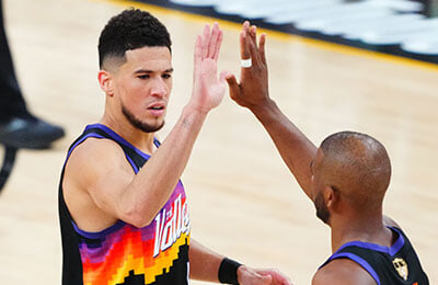 Финикс, Деандре Эйтон, Девин Букер, Крис Пол, Мелвин Букер, Монти Уильямс, НБА, НБА плей-офф