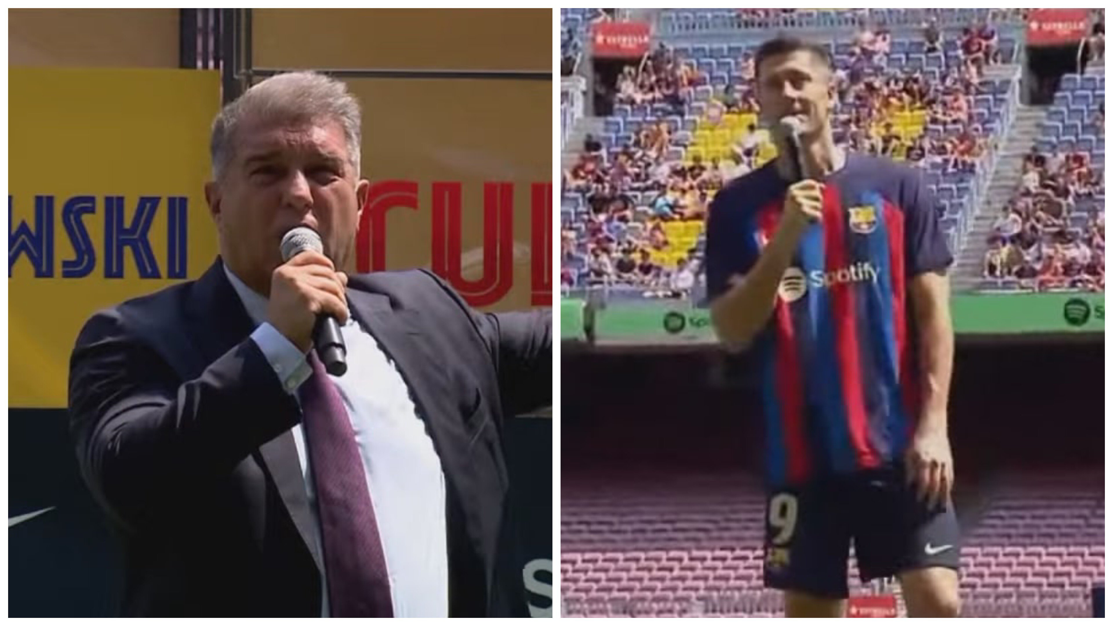 Роберт Левандовски, Барселона, Жоан Лапорта