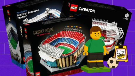 Поборитесь за LEGO реальных стадионов – «Камп Ноу», «Олд Траффорд» и «Сантьяго Бернабеу»
