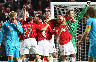 Барселона, Лига чемпионов УЕФА, Манчестер Юнайтед, Алекс Фергюсон, Пеп Гвардиола, Лига Европы УЕФА, Лионель Месси, Криштиану Роналду, Хави