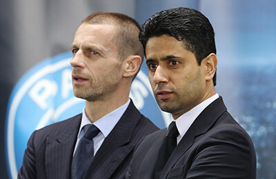 ПСЖ, Суперлига Европы, Лига чемпионов УЕФА, УЕФА, Александер Чеферин, Нассер Аль-Хелайфи, Аурелио Де Лаурентис, Ассоциация европейских клубов, бизнес, деньги