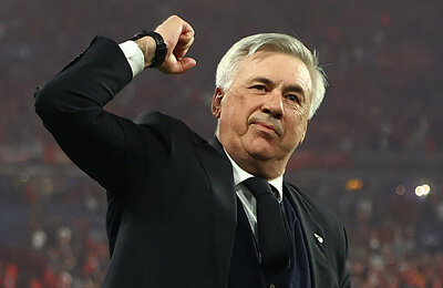 Тибо Куртуа, Карло Анчелотти, Реал Мадрид, Лига чемпионов УЕФА, Марсело, Карим Бензема, Лука Модрич, Федерико Вальверде, Флорентино Перес, Тони Кроос, Даниэль Карвахаль