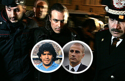 Фабио Каннаваро, Диего Марадона, Наполи, Фабио Куальярелла, Аурелио Де Лаурентис, Джорджо Киналья, Лацио