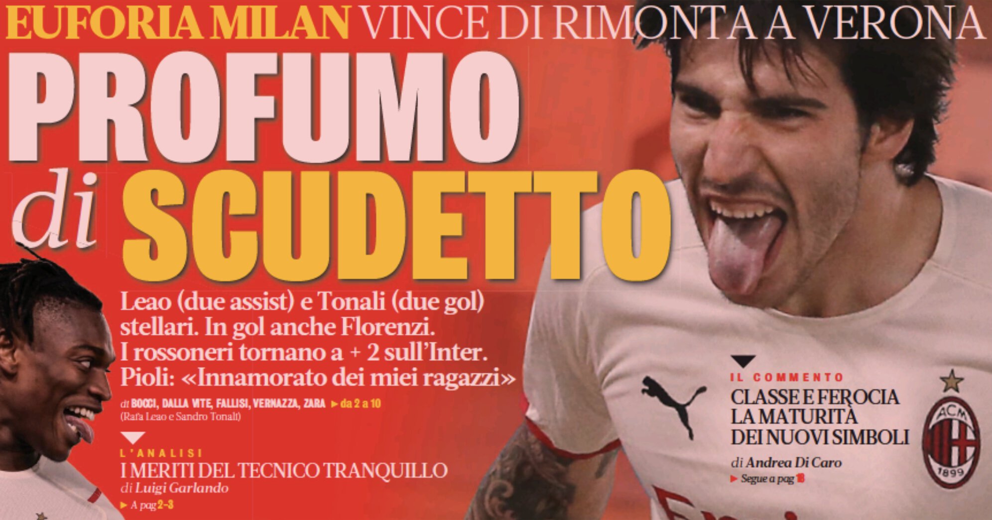 Аромат Скудетто. Заголовки Gazzetta, TuttoSport и Corriere за 9 мая