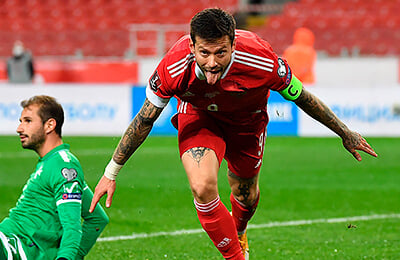 Сборная России по футболу, сборная Мальты по футболу, Квалификация ЧМ, Девис Манджа, Генри Бонелло, Валерий Карпин, Федор Смолов, Спартак, Зенит