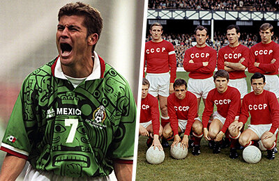 Сборная Германии по футболу, ЧМ-2022, сборная СССР, Сборная Франции по футболу, Сборная Мексики по футболу, Сборная Нидерландов по футболу, Сборная Бельгии по футболу, Сборная Хорватии по футболу, Сборная США по футболу, Сборная Дании по футболу, Сборная Аргентины по футболу, Диего Марадона, чемпионат мира, игровая форма, Сборная Италии по футболу, Сборная Бразилии по футболу, сборная Камеруна по футболу, Сборная ДР Конго по футболу, Сборная Нигерии по футболу, Сборная России по футболу, Сборная Англии по футболу