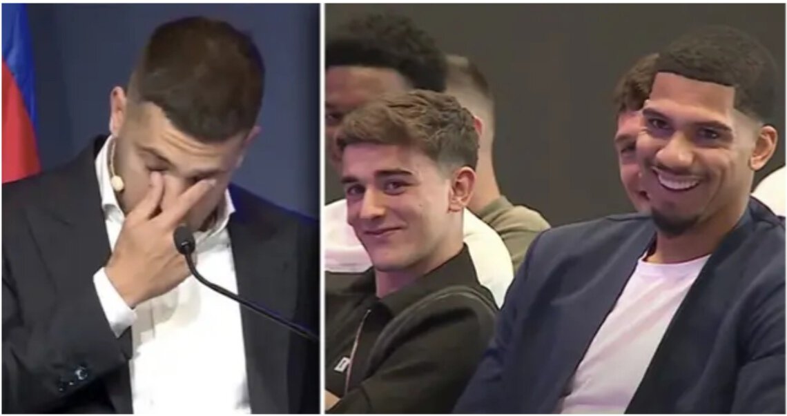 Карлес Пуйоль, Андрес Иньеста, Луис Суарес, Жорди Альба, Лионель Месси, Гави, Рональд Араухо, Роберт Левандовски, Барселона, Клубы, Ла Лига, Педри