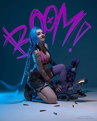 Cosplay на Jinx. За руку с хаосом