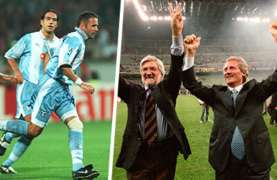 Лацио, Павел Недвед, Кристиан Вьери, Синиша Михайлович, Зденек Земан, Джузеппе Синьори, Хуан Себастьян Верон, Роберто Манчини, Свен-Йоран Эрикссон, Дино Дзофф, Пол Гаскойн