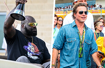 Шакил О′Нил, Формула-1, Гран-при США, Феррари, Ред Булл, Брэд Питт, болельщики