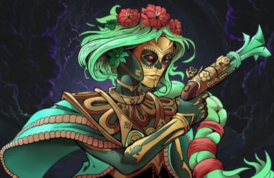 Muerta, Тесты, Лор в Dota 2