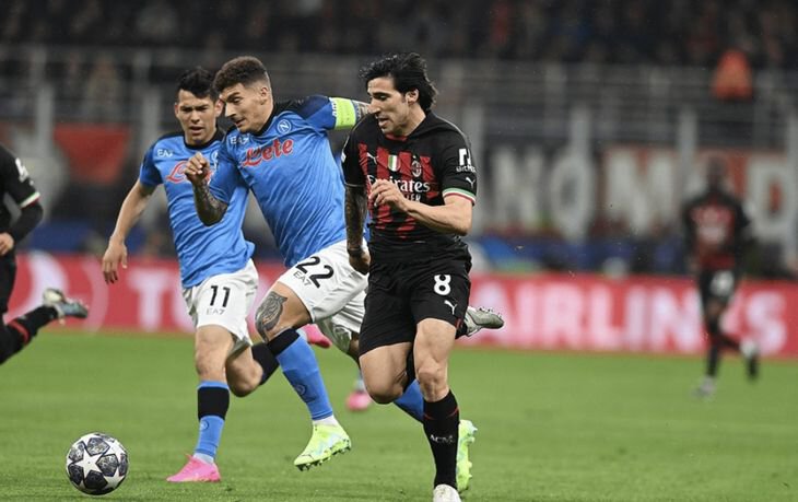 Ставки на футбол, Милан, Хвича Кварацхелия, Ставки на спорт, Лига чемпионов УЕФА, Наполи, Прогнозы на футбол