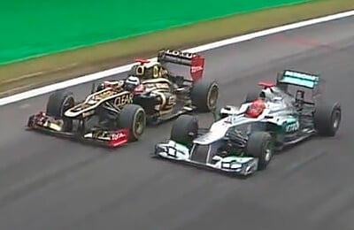 Мерседес, Формула-1, Гран-при Бразилии, Михаэль Шумахер, Лотус, ретро, Кими Райкконен