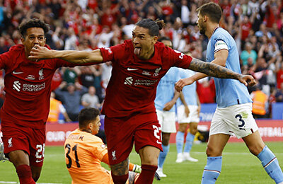 Юрген Клопп, Пеп Гвардиола, Суперкубок Англии, Манчестер Сити, Ливерпуль, Мохамед Салах, Эрлинг Холанд, Трент Александер-Арнолд, Дарвин Нуньес