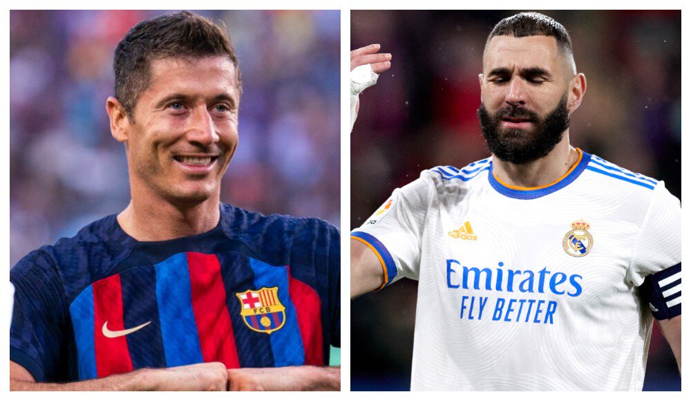 Клубы, Реал Мадрид, Барселона, Ла Лига, Карим Бензема, Роберт Левандовски Клубы, Реал Мадрид, Барселона, Ла Лига, Карим Бензема, Роберт Левандовски
