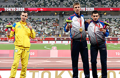 Паралимпийские игры, сборная Украины, Артем Калашян, сборная России, Игорь Цветов, Бег, Дмитрий Сафронов 1995