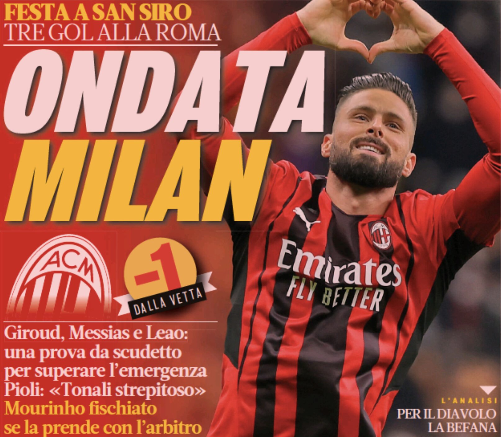 Прибой «Милана». Заголовки Gazzetta, TuttoSport и Corriere за 7 января