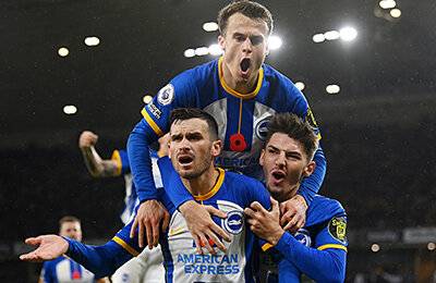 Леандро Троссард, премьер-лига Англия, Брайтон, Спортс, Алексис Мак Аллистер, Роберто Де Дзерби, Грэм Поттер