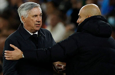 Бернарду Силва, Карло Анчелотти, Пеп Гвардиола, Фернандо Льоренте, Карим Бензема, Реал Мадрид, Манчестер Сити, Лига чемпионов УЕФА