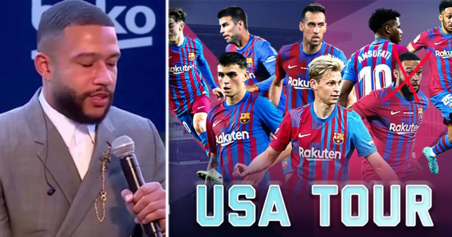 Клубы, Мемфис Депай, Барселона