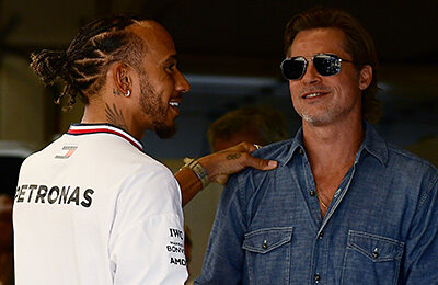 Брэд Питт, Формула-1, Гран-при Великобритании, Брэд Питт, Льюис Хэмилтон, Стефано Доменикали, Мерседес, кино
