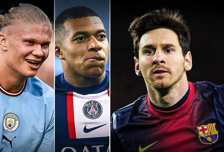 Лионель Месси, Килиан Мбаппе, Эрлинг Холанд, Манчестер Сити, ПСЖ, Барселона