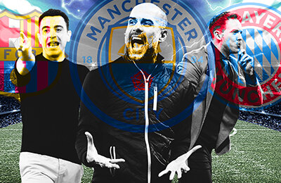 Бавария, Реал Мадрид, лига 1 Франция, Манчестер Сити, бундеслига Германия, Атлетико, Интер, серия А Италия, Лион, Ливерпуль, Арсенал, Брайтон, Барселона, Наполи, рейтинги, Тоттенхэм, Атлетик, Ла Лига, ПСЖ, высшая лига Нидерланды, Челси, Боруссия Дортмунд, Рома, Милан, РБ Лейпциг, Аякс, премьер-лига Англия