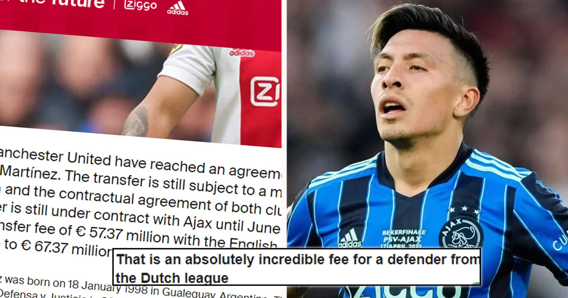 Клубы, Аякс, Манчестер Юнайтед, Лисандро Мартинес