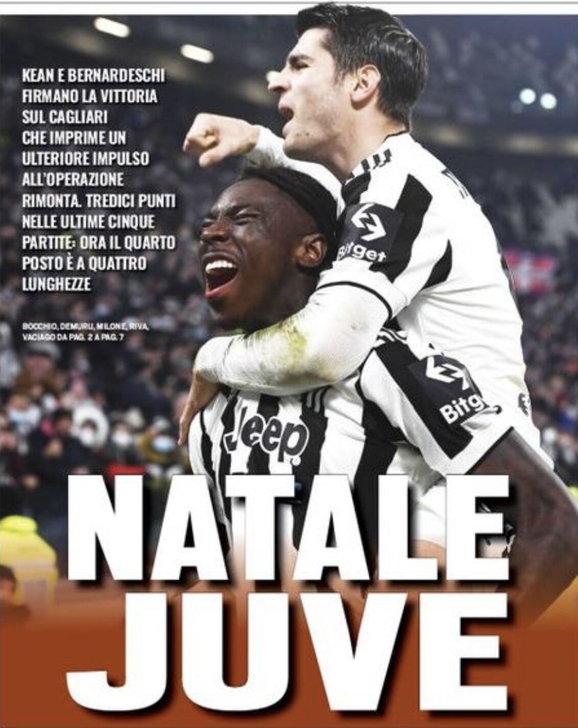 Рождество «Юве». Заголовки Gazzetta, TuttoSport и Corriere за 22 декабря