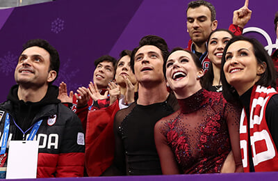 Мэдисон Хаббелл, Тесса Виртью, Мэдисон Чок, Захари Донохью, Эван Бейтс, Патрис Лозон, Ромэн Агенауэр, Гийом Сизерон, танцы на льду, Скотт Моир, Габриэла Пападакис, Мари-Франс Дюбрей