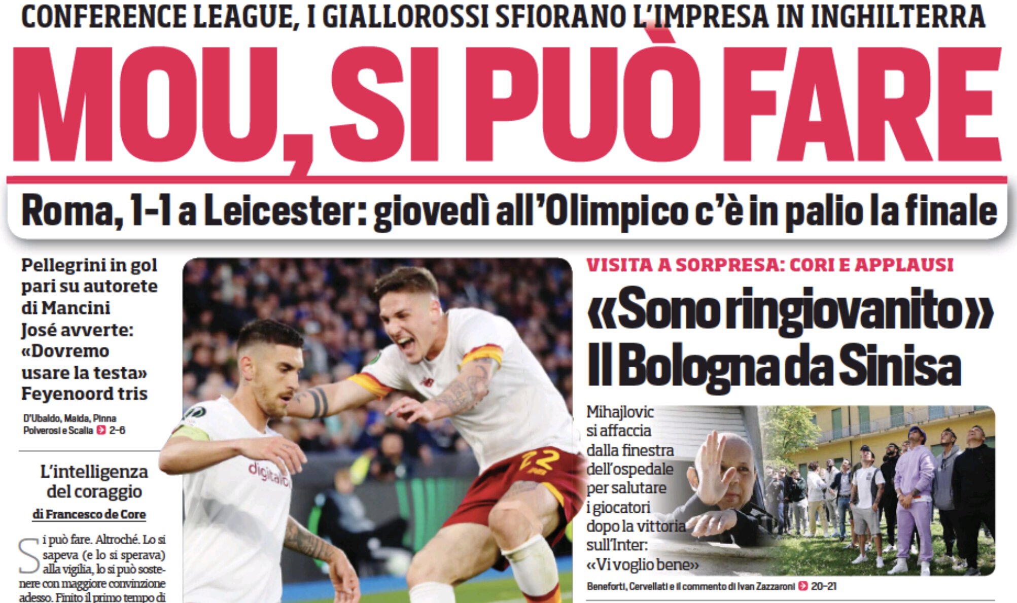 Маур, это возможно. Заголовки Gazzetta, TuttoSport и Corriere за 29 апреля