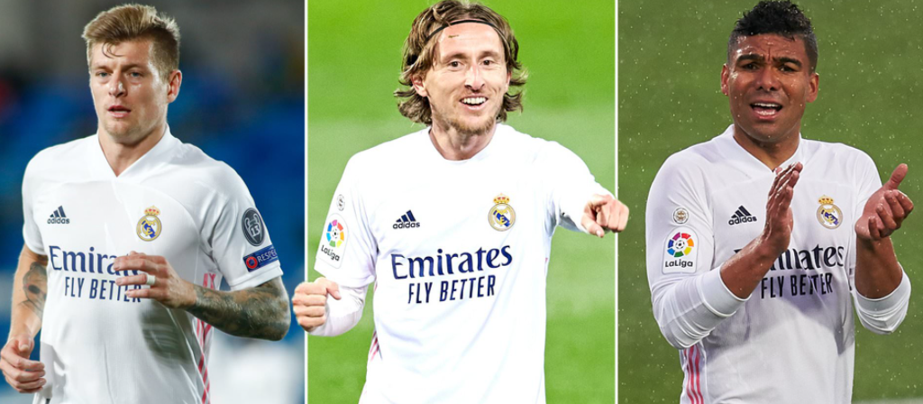 Реал Мадрид, Каземиро, Тони Кроос, Лука Модрич