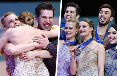 Мэдисон Хаббелл, сборная США, Гийом Сизерон, Захари Донохью, танцы на льду, Габриэла Пападакис, Мэдисон Чок, чемпионат мира по фигурному катанию, сборная Франции, Эван Бейтс
