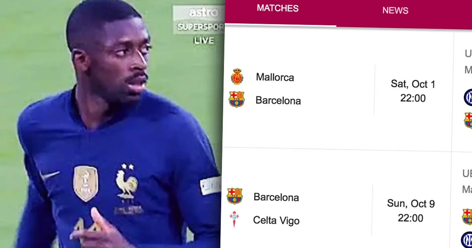 Сборная Франции по футболу, Усман Дембеле, Барселона, Лига наций УЕФА, Дидье Дешам