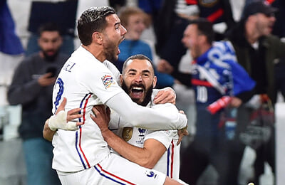 Лига наций УЕФА, Сборная Франции по футболу, Дидье Дешам, Кевин де Брюйне, Тео Эрнандес, Килиан Мбаппе, Ромелу Лукаку, Сборная Бельгии по футболу, Карим Бензема, Люка Эрнандес