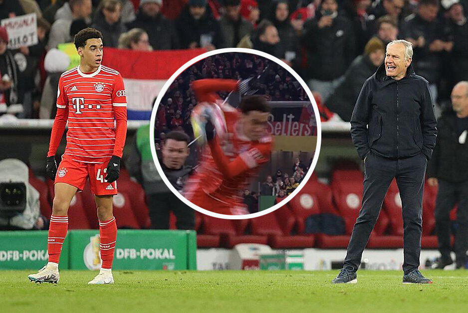 Нервный вечер Мусиалы: привез решающий пенальти, а потом обидел тренера «Фрайбурга»