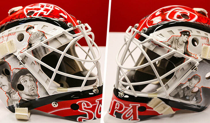 «Очень приятно, царь», Жеглов и Шарапов. Вратарь «Витязя» нанес любимое советское кино на шлем