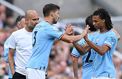 Пеп Гвардиола, Манчестер Сити, премьер-лига Англия, Лига чемпионов УЕФА, Джон Стоунз, Мануэль Аканджи, Натан Аке, Рубен Диаш, Кайл Уокер, Тони Пулис, тактика