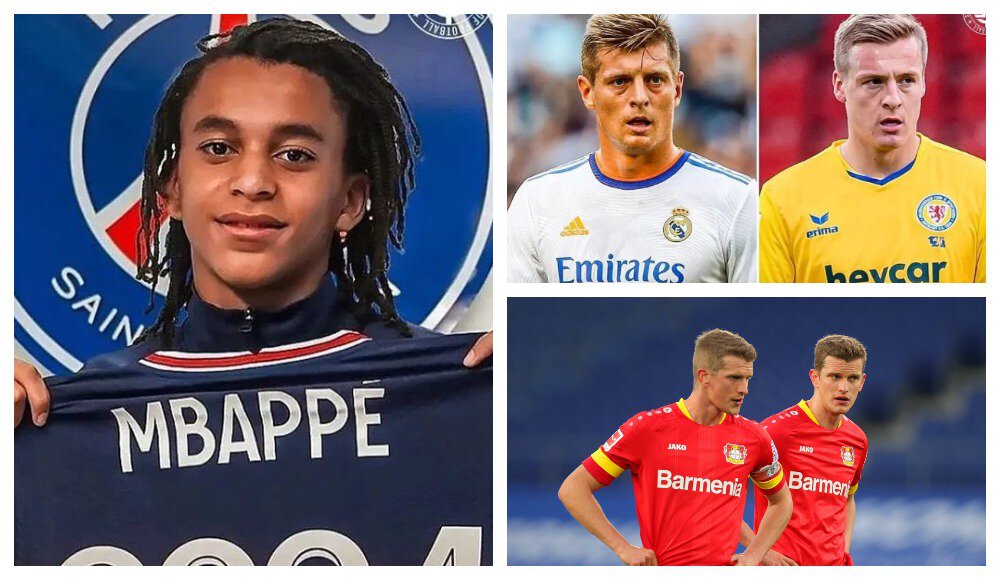 Кроос-младший, братья Беллингемы и подрастающий Мбаппе из «ПСЖ»: собрали самых известных братьев мирового футбола👨‍👦