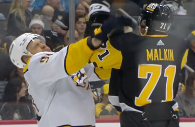 Евгений Малкин, Питтсбург, Нэшвилл, НХЛ, Марк Боровецки