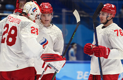 олимпийский хоккейный турнир, Сборная России по хоккею с шайбой, Сборная Дании по хоккею, Иван Федотов, Павел Карнаухов, Олимпиада-2022