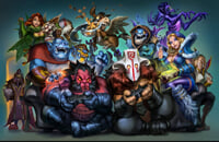 Tidehunter, Флэшмоб, Lycan, Kunkka, Pudge, Mars