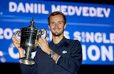 Евгений Кафельников, Даниил Медведев, US Open, Новак Джокович, Шамиль Тарпищев, Хуан Мартин дель Потро, Энди Роддик, Билли Джин Кинг, Доминик Тим, Род Лэйвер