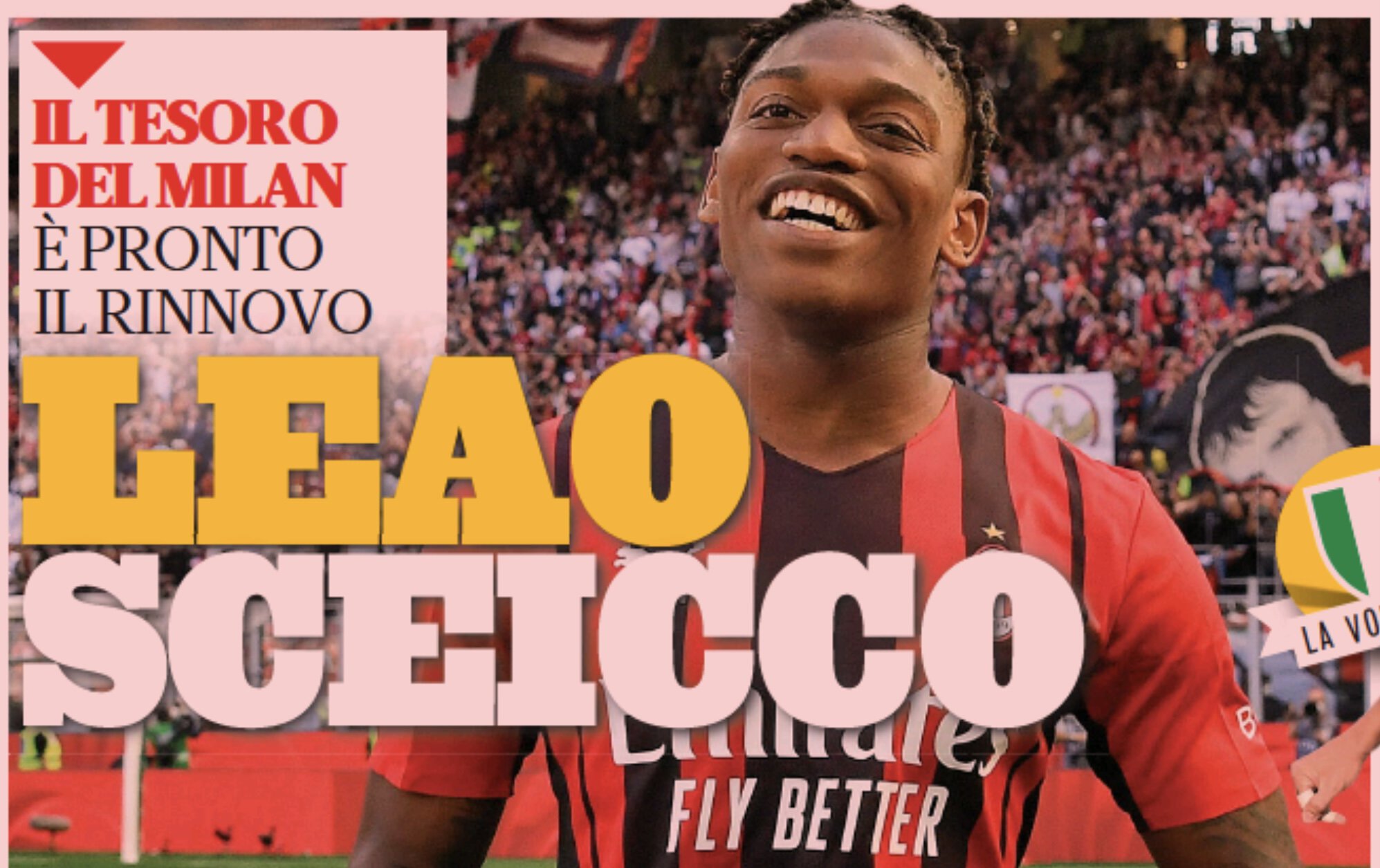 Шейх Леау. Заголовки Gazzetta, TuttoSport и Corriere за 3 мая