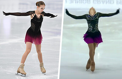 женское катание, Карина Иссакова, Александра Игнатова (Трусова), сборная России, сборная Казахстана, Гран-при среди юниоров