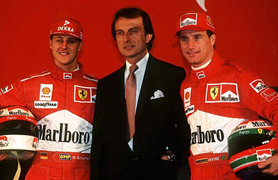 ретро, Эдди Ирвайн, Михаэль Шумахер, Лука ди Монтедземоло, Формула-1