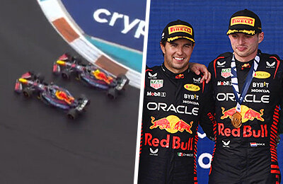 Льюис Хэмилтон, Ланс Стролл, Астон Мартин, Карлос Сайнс, Ник де Врис, Джордж Расселл, Макс Ферстаппен, Шарль Леклер, Макларен, Фернандо Алонсо, Феррари, Нико Хюлькенберг, Мерседес, Оскар Пиастри, Ред Булл, Заубер, Валттери Боттас, Альпин, Чжоу Гуаньюй, Пьер Гасли, Серхио Перес, Эстебан Окон, Хаас, Уильямс, Александр Албон, Логан Сарджент, Ландо Норрис, Юки Цунода, Альфа Таури, Кевин Магнуссен, Формула-1, Гран-при Майами