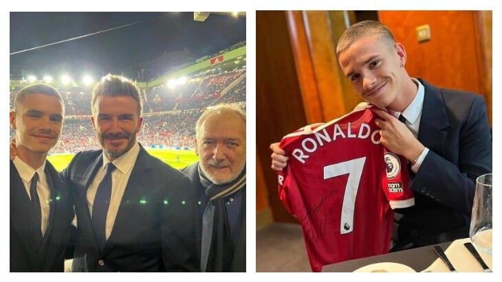 Дэвид Бекхэм, Манчестер Юнайтед, Криштиану Роналду