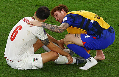 Грегг Берхалтер, Уэстон Маккенни, Сеид Эззатоллахи, Сборная США по футболу, Джош Сарджент, Мортеза Пуралиганджи, Тим Рим, Энтони Робинсон, ЧМ-2022, Мехди Тораби, Рамин Резаян, Сборная Ирана по футболу